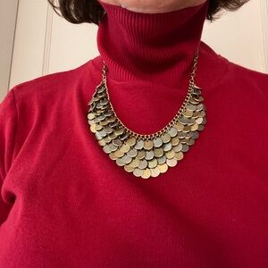 Gold and silver tone necklace